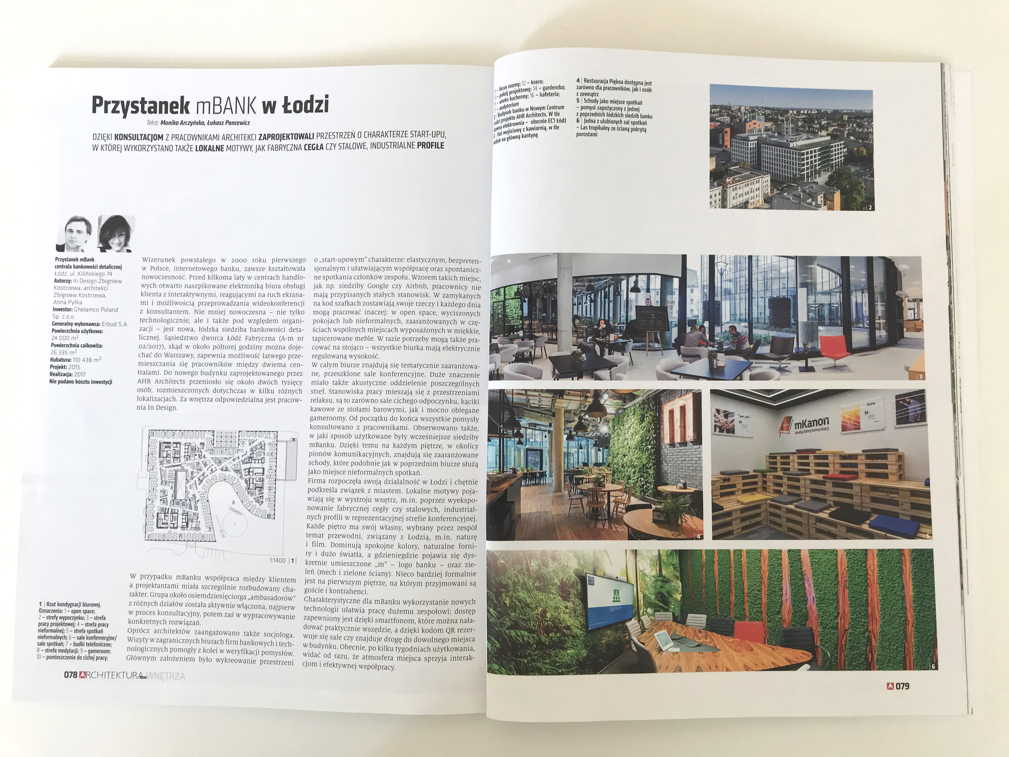O PROCESIE PROJEKTOWANIA PRZYSTANEK MBANK W ARCHITEKTURA MURATOR